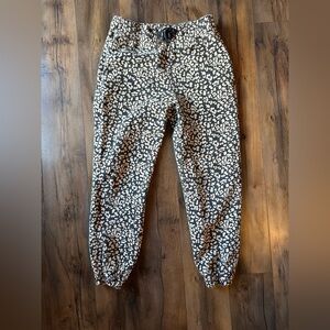 Kachel x Anthropologie Leopard Jogger Pants Small Drawstring Elastic Waist